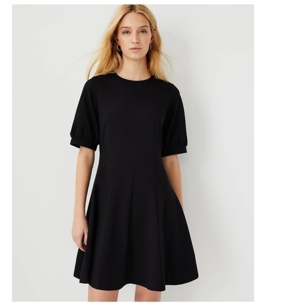 Ann Taylor Ponte Flare Dress